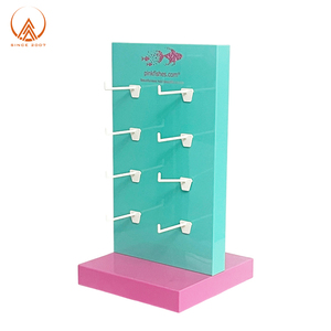 Acrylic Rack mỹ phẩm hiển thị giá thực phẩm bột hiển thị tủ trong suốt tùy chỉnh Acrylic Bông tai hiển thị với móc - Product Image 1