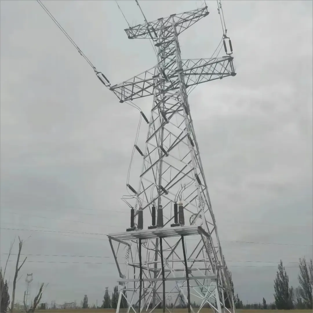 電力伝送タワー110KV鋼製電気タワーサプライヤー中国