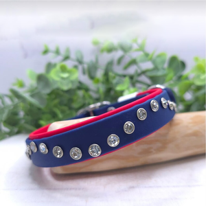 <span class=keywords><strong>Collar</strong></span> de Perro de Doble Capa con Hebilla Clásica Personalizada, Impermeable, con Diseño de Diamantes de Imitación y Cristales - Product Image 4