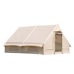 Tente de camping gonflable portable de luxe pour l'extérieur, imperméable, en tissu Oxford PVC et coton, deux chambres, résistante aux UV, <span class=keywords><strong>Tuki</strong></span> - Product Image 1