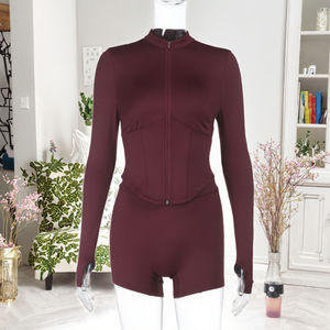 2026 New Fashion Women's Lightweight High Quality Sportswear Soft Elastic Casual Outdoor Fitness Slim Fit <b>Yoga</b> <b>Jacket</b> - Product Image 3