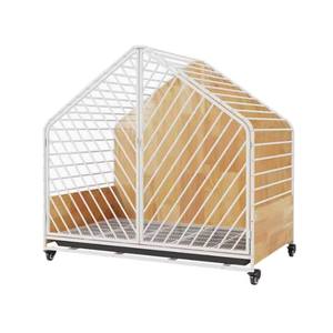 Jaula Moderna y Elegante para Perros Pequeños, de Madera Maciza con Ruedas, para Shiba Inu, con Inodoro Separado, Plegable, para Uso Doméstico, Tamaños Pequeño y <span class=keywords><strong>Grande</strong></span> - Product Image 5