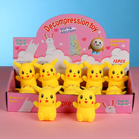 Jouets promotionnels, jouet mignon en forme de Pikachu, jouet en caoutchouc souple, super rebondissant, jouet anti-stress pour enfants et adolescents