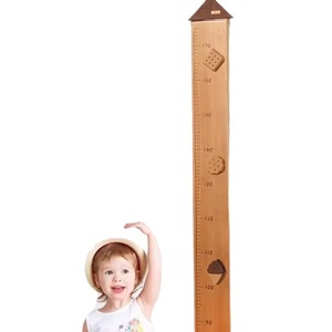 Autocollant mural en bois pour mesurer la taille des enfants, en bois massif, magnétique, précis, mobile, style nordique, design européen - Product Image 5