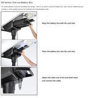 Lampe solaire de rue LED monocristalline IP66 80W, installation facile, tout-en-un, certifiée CE, garantie 3 ans, angle de faisceau 140°
