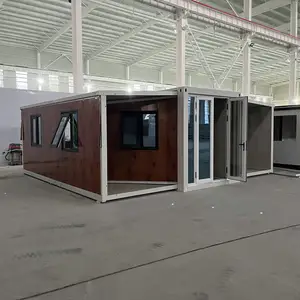 Çevre dostu 40Ft 20Ft katlanır genişletilebilir konteyner ev fiyat nakliye yalıtımlı prefabrik taşınabilir mobil ev Villa