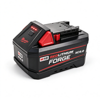 Batterie au lithium Milwaukee M18 Forge XC6.0 18V 6.0Ah Zero Tab Cell, batterie pour outils électriques robustes, compatible avec tous les outils sans fil M18