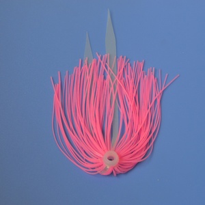 Jupes de pêche en silicone à bas <span class=keywords><strong>prix</strong></span>, jupe parapluie, leurre de pêche en caoutchouc avec cravate - Product Image 6