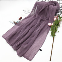 CCY Foulard Musulman Hijabs en Coton et Lin Nouveau Foulard Islamique Ethnique Malaisien Châles Dubaï Foulards Hijab Musulman