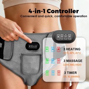 Ceinture de thérapie LED 660nm pour hernie, soulagement de la douleur, masseur de hanches, sous-vêtement chauffant pour parties intimes, aine, abdomen et utérus - Product Image 4