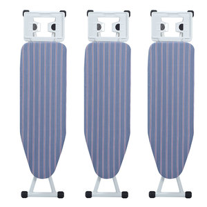 Meilleures ventes Planche à repasser verticale en acier inoxydable avec housse de planche à repasser, support de <span class=keywords><strong>repassage</strong></span>, support de bureau suspendu et paniers de rangement - Product Image 5