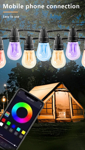 Ilighthome - Lumière <span class=keywords><strong>de</strong></span> jardin LED extérieure étanche IP65 - Ampoule LED RGB UCS2904 - <span class=keywords><strong>12</strong></span> <span class=keywords><strong>volts</strong></span> - Lumières <span class=keywords><strong>de</strong></span> Noël permanentes pour l'extérieur - Product Image 5
