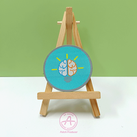 Patch tissé personnalisé de personnalisation, artisanat de tissu exquis pour la décoration à paillettes de formes régulières