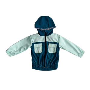 Veste d'hiver pour bébé sur mesure en gros, veste à manches longues pour garçon, vêtements d'extérieur avec fermeture éclair, <span class=keywords><strong>manteau</strong></span> pour garçon, coupe-vent bicolore - Product Image 2