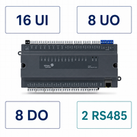 Программируемый контроллер EC-1616 BACnet IP MS/TP Modbus TCP RTU MQTT Edge Controller с 16 универсальными входами для систем автоматизации зданий, ОВКВ, DIN, гостиниц