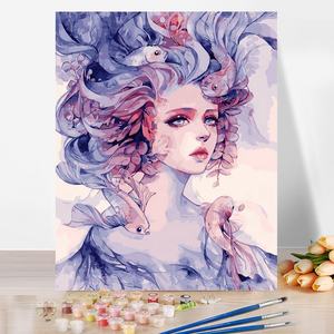 ร้อนสไตล์ Diy ภาพวาดสีน้ำมันตามจำนวนสำหรับห้องนอนมือวาดภาพสีน้ำมันผนังศิลปะ - Product Image 3