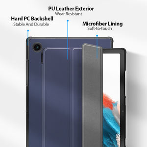 Custodia sottile personalizzata in PU per <span class=keywords><strong>tablet</strong></span> Samsung <span class=keywords><strong>Galaxy</strong></span> Tab <span class=keywords><strong>A8</strong></span> 10.5 2022 <span class=keywords><strong>Tablet</strong></span> X207 X200 X205, cover protettiva posteriore in PC - Product Image 4