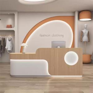 Bancone Bar Piccolo per Negozio di Abbigliamento, Salone di Parrucchiere, Centro Estetico, Istituto di Formazione, Reception - Bancone Cassa Moderno Minimalista - Product Image 2