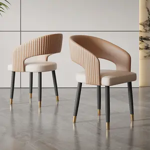 ठोस लकड़ी की डाइनिंग कुर्सियाँ प्राचीन मानक डाइनिंग कुर्सियाँ लकड़ी की बार कुर्सी आधुनिक मिनिमलिस्ट रेस्तरां होटल नेगोशिएशन लेदर