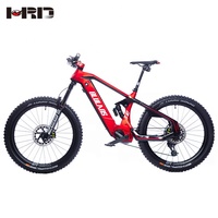 Vélo Électrique S10 Noir Rouge 27,5 Pouces avec Roues DT, Moteur M600 500W, Batterie au Lithium, 12 Vitesses, VTT S10 ULT 12 Vitesses