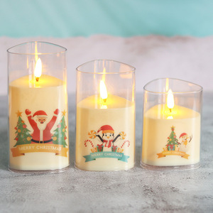 LED Electronic <b>Candle</b> 3D Flame Flameless Realistic Flickering Battery Operated Ornament <b>Christmas</b> <b>Tree</b> Festive Atmosphere - Product Image 3