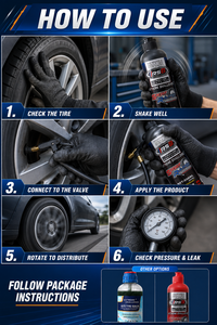 Sigillante per Pneumatici EXTREME CHALLENGE 500ml, Strumento Liquido Manuale con Garanzia di 1 Anno per Riparazione Forature di Pneumatici Tubeless di Moto, <span class=keywords><strong>Auto</strong></span> e Biciclette - Product Image 2