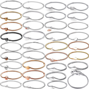 Vente directe du fabricant, vente en gros, <span class=keywords><strong>bracelet</strong></span> en os de serpent classique en laiton plaqué argent avec zircon, <span class=keywords><strong>bracelet</strong></span> DIY pour femmes et hommes, cadeaux - Product Image 1