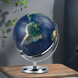 Globo de mapa <span class=keywords><strong>del</strong></span> <span class=keywords><strong>mundo</strong></span> <span class=keywords><strong>3D</strong></span> giratorio con características físicas para la decoración <span class=keywords><strong>del</strong></span> hogar herramienta educativa y Aula de oficina regalo perfecto para exhibición - Product Image 4