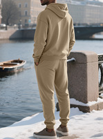 PASUXI Vente en gros Sweat-shirt à capuche sportif respirant pour homme à manches longues Pantalon de course Ensemble grande taille pour le printemps