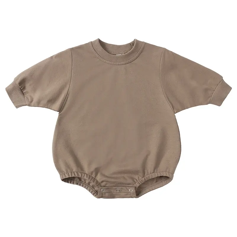 Penjualan Laris Pakaian Musim Gugur Musim Dingin Atasan Tebal Hangat Sweter Pullover Lengan Panjang Katun Anak Perempuan Kaus Bayi Romper Gelembung