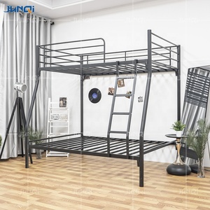 Litera de hierro y metal de dos capas para adultos, litera triple inteligente para niños, litera, escaleras - Product Image 3