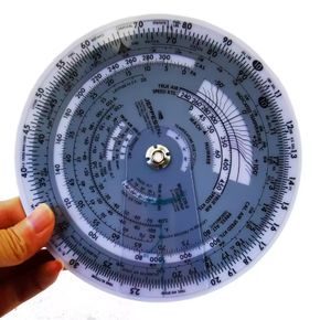 ETOPOO Aviation Round Shape Circular Vector Flight Measuring <strong>Computer</strong> Calculator Training Plastic <strong>Ruler</strong> - Product Image 2
