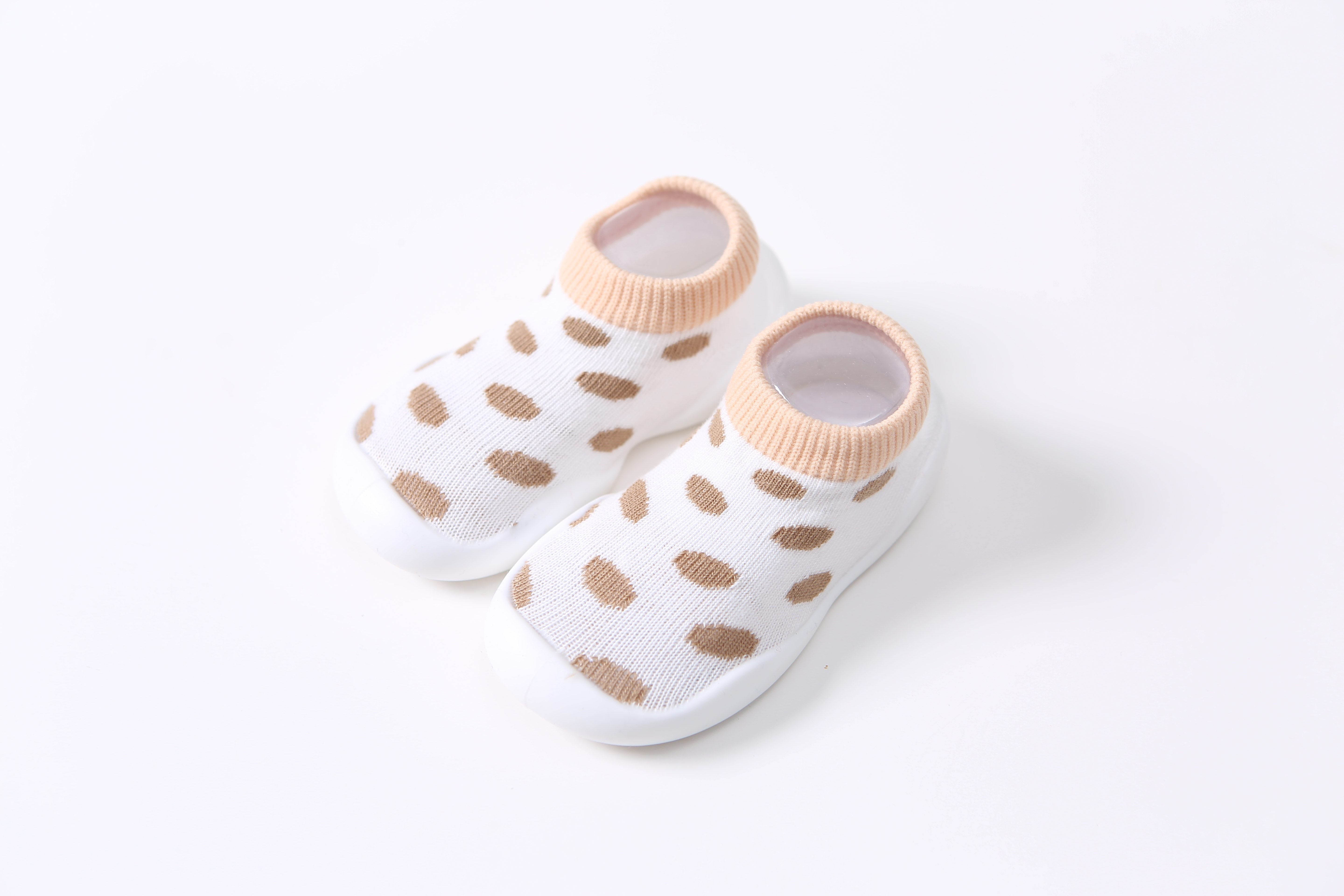 Blanc à pois marron