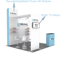 Stand d'exposition en tissu tendu sans outil en aluminium 10x10 pieds