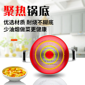 Marmite en acier inoxydable DSP 3,1-4L compatible induction avec couvercle - Product Image 4