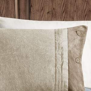 DB ชุดเครื่องนอนหนังกลับเทียม7ชิ้นผ้าคอตต้อนพิมพ์ลายดอกไม้สีพื้นผ้าทอเทคนิคการถักแบบเรียบสำหรับบ้านงานแต่งงานโรงแรมขนาดคิงไซส์ - Product Image 2