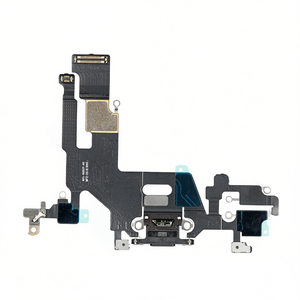 Câble flexible pour Apple iPhone 11 avec connecteur Lightning et microphone noir - Product Image 2