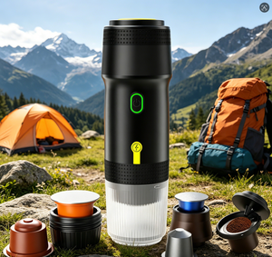 Nouvelle machine à expresso portable intelligente 2026 pour capsules et café moulu, cafetière automatique pour la maison, l'extérieur, la voiture et le camping - Product Image 5