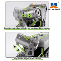 Camión de Bomberos de Simulación a Escala 1:18, 2.4 GHz, RC, con Rociador de Agua, Camión para Supresión de Polvo, Regalo Navideño para Niños, Hui Na 1316