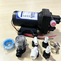 Pompe à eau robuste 12V pour camping-car, 5,5 GPM (20,8 LPM), 70 PSI, à membrane auto-amorçante pour eau douce, idéale pour bateaux, yachts, camping-cars et remorques.