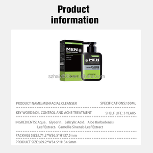 Nettoyant visage à l'extrait d'<span class=keywords><strong>aloe</strong></span> <span class=keywords><strong>vera</strong></span> <span class=keywords><strong>pour</strong></span> hommes, nettoyant anti-acné, contrôle de l'huile, rétrécissement des pores, nettoyant moussant rapide <span class=keywords><strong>pour</strong></span> le visage - Product Image 5