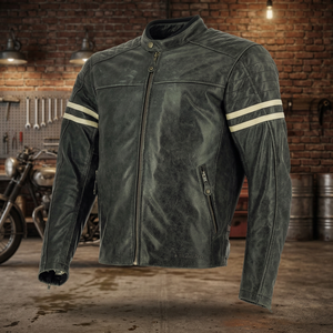 Chaqueta de Cuero Personalizada para Motociclista - Product Image 3