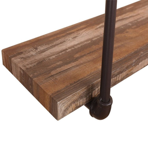Book Shelf Modern <strong>Industrial</strong> Wall-Mount Iron <strong>Pipe</strong> BookShelf Bracket Vintage Retro Black <strong>Shelving</strong> Bookcase DIY Storage Kitchen - Product Image 4