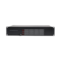 Convertisseur de fibre de ligne téléphonique FXS FXO Multiplexeur optique 64CH Prolongateurs de téléphone à fibre optique Émetteurs-récepteurs à haute fibre optique