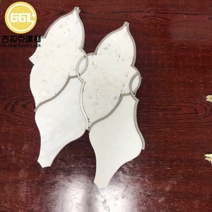 Mosaicos Metálicos con Incrustaciones de Mármol Blanco Estilo <span class=keywords><strong>Árabe</strong></span> Personalizados para Spa, Retiro, Boutique, Sala de Exposiciones y Decoración Artística de Interiores - Product Image 1