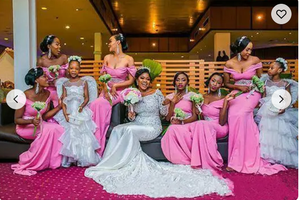 שמלת הילדה בתולת הים נייגרנית שמלת כלה שרוכים שרוולים ארוכים אפריקאי נערה שחורה שמלות כלה בתוספת גודל שמלת כלה חתונה - Product Image 4