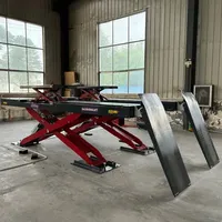 Pont élévateur à ciseaux double pont 4,5t-3t pour alignement, à installer au sol, pour véhicules automobiles, avec certification CE, par un fabricant de ponts élévateurs hydrauliques pour voitures