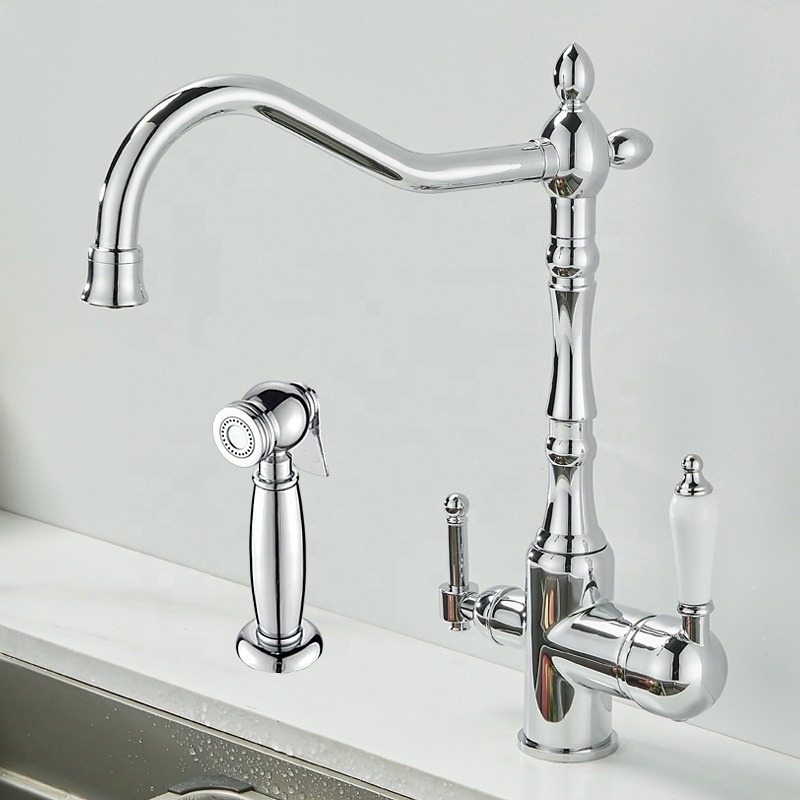 Azeta Modern Brass Black Kitchen Sink