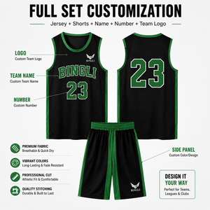 Tenue d'équipe OEM, MOQ 1 ensemble, maillot de basket personnalisé en polyester respirant avec empiècements contrastants, nom et numéro imprimés sur mesure - Product Image 2