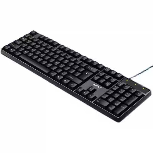 Deiog DY-811D Wired USB 104-Key Programmable Keyboard Mouse Set with Multimedia Function Keys for Home Office Gaming in Stock